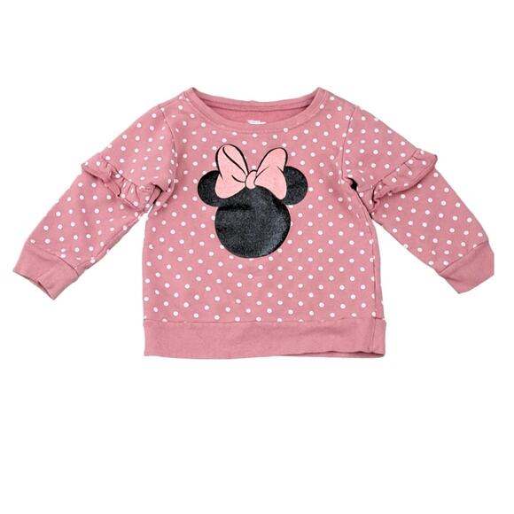 2 For $5 Disney Minnie Mouse Sweatshirt Size 3T - Picture 1 of 7